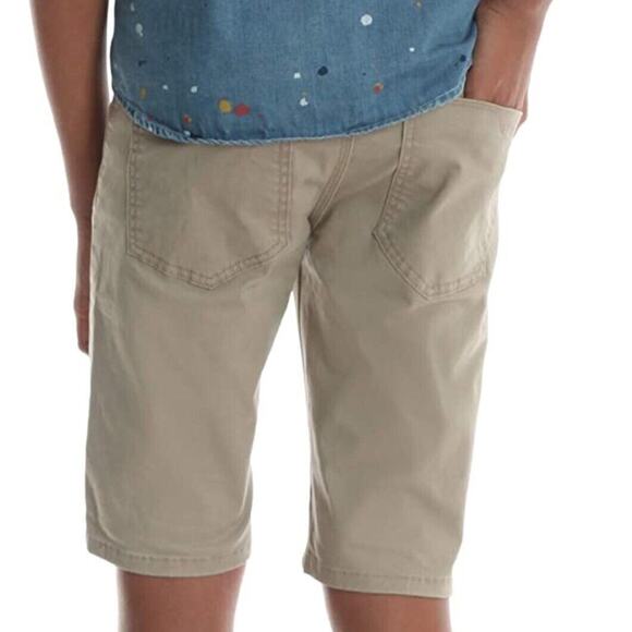 Wrangler Boys Sz 12 Shorts Khakis Slim Straight Adjustable Waist Hiking Outdoor - Picture 5 of 10